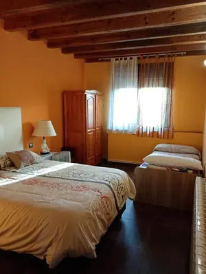 Cama o camas de una habitación en Higueras y Olivos