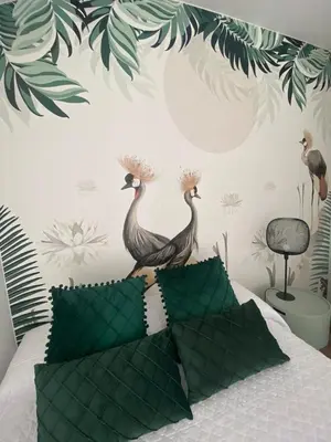 Cama o camas de una habitación en Las Casas de Lola