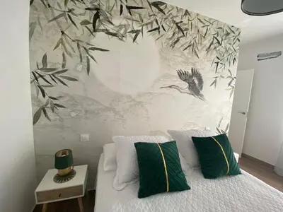 Cama o camas de una habitación en Las Casas de Lola