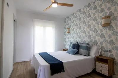 Cama o camas de una habitación en La Lagunilla Golf
