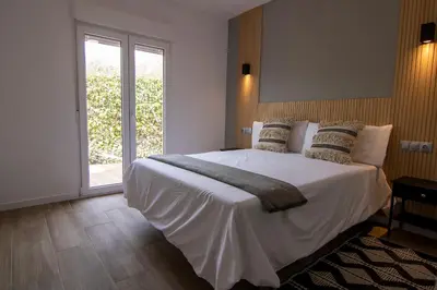 Cama o camas de una habitación en La Lagunilla Golf