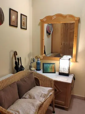 Cama o camas de una habitación en Chalet en Valle del Tietar
