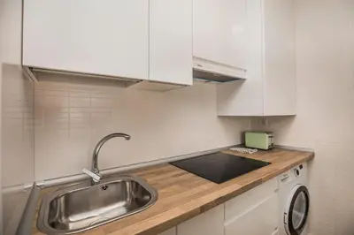 Una cocina o zona de cocina en El Refugio de Sabina - Sierra de Gredos