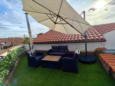 Jardín al aire libre en Casa El Frenazo