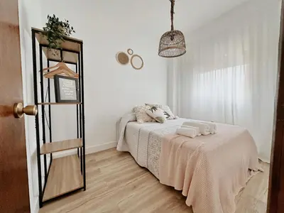 Cama o camas de una habitación en Casa Rural Puebla Deluxe l Privacidad e intimidad