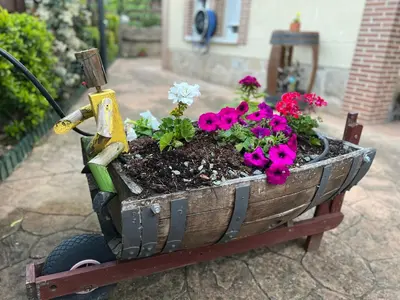 Jardín al aire libre en Casa Rural La Chistera