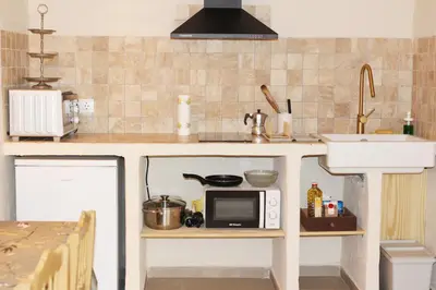 Una cocina o zona de cocina en El Reposo de la Grulla